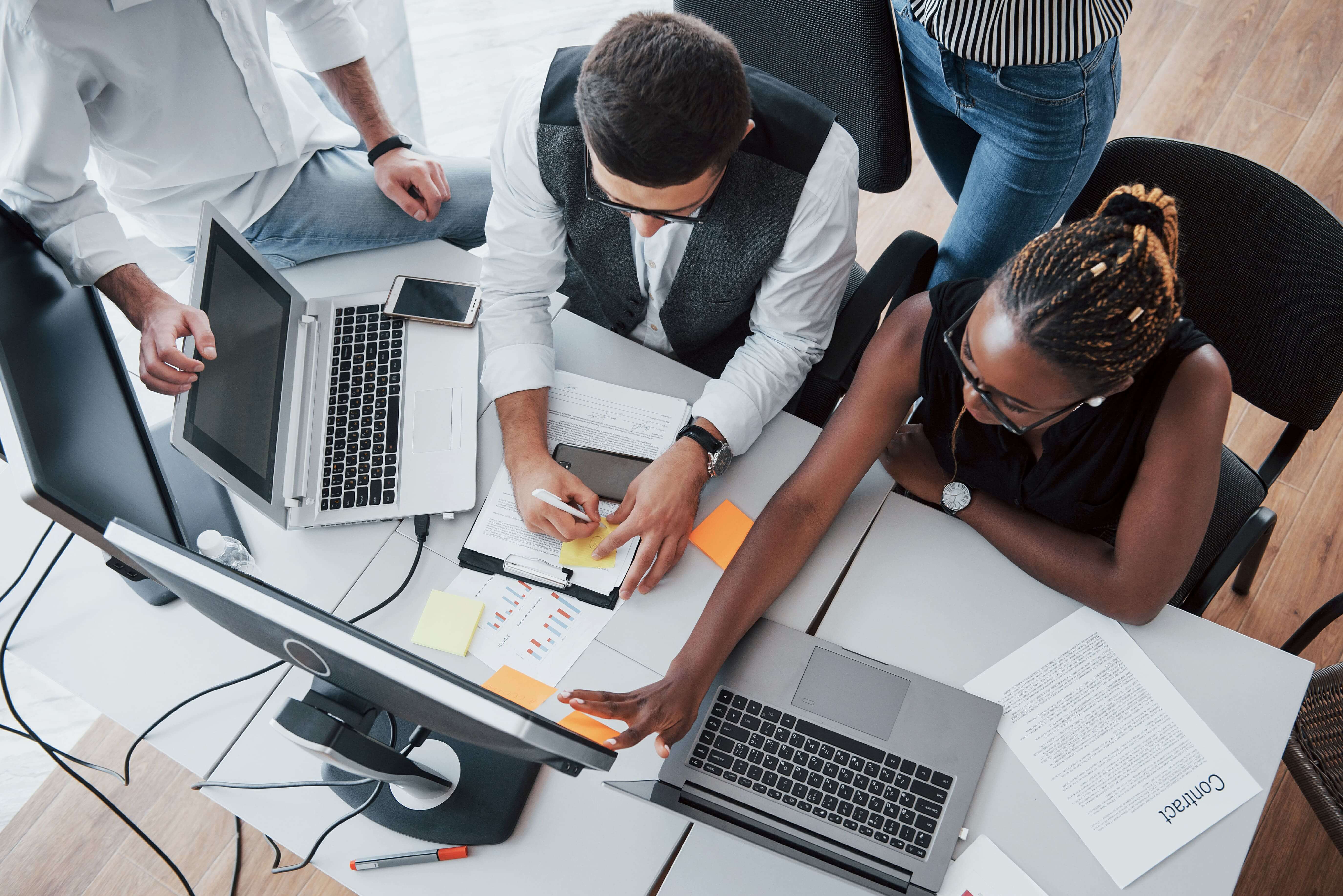 The ServicePadi team collaborating