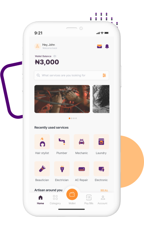 ServicePadi app mockup